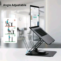 Aluminium Alloy 360°Rotating Bracket, Adjustable Phone Stand, Portable Foldable Ergonomic phone & tablet stand Support (1 Pc)