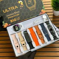 X10 Ultra 7-in-1 Strap Series 10 Smartwatch (45mm) – Bluetooth Calling, Fitness Tracker, Heart Rate & ECG Monitor, Multi-Sport Modes, Sleep Tracking & Wireless Charging