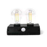 Solar Double LED Bulb Lamp, Solar Interaction Wall Lamp, Decorative Lighting Fixture YT-819- 2W (1 Pc)
