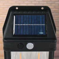18W Solar Wall Double Lights / Lamp Outdoor, Wireless Dusk to Dawn Porch Lights Fixture, Solar Wall Lantern with 2 Modes & Motion Sensor, Waterproof Exterior Lighting with Clear Panel (1 Pc )