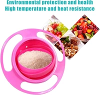 Portable Non-Spill 360° Gyro Bowl – The Ultimate Toddler Feeding Solution! Perfect for Active Toddlers!
