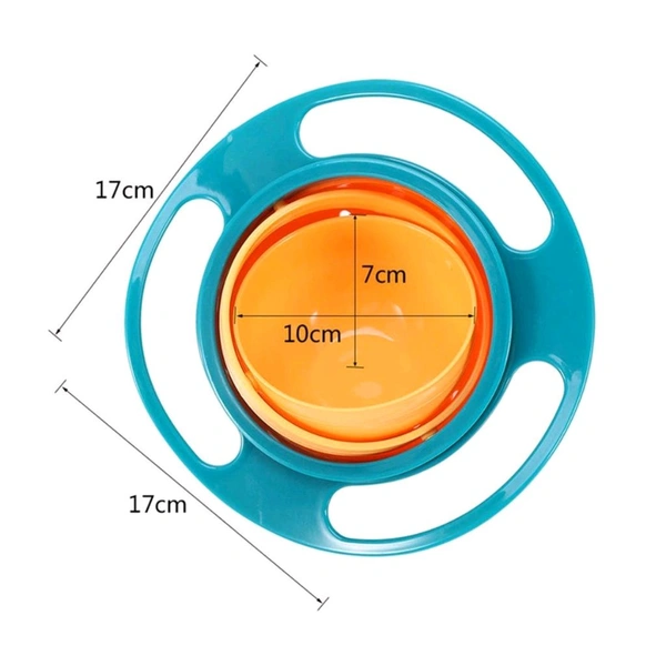 Portable Non-Spill 360° Gyro Bowl – The Ultimate Toddler Feeding Solution! Perfect for Active Toddlers!