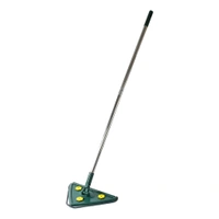 2 In 1 Extendable Triangle Mop Retractable Cleaning Mop Brush & Viper, 360 Degree Rotating Floors Wall Cleaning Mop Dust Mop with Telescopic Handle and Reusable Mop Heads tringal mop(1 Pc)
