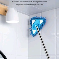 Stainless Steel Adjustable 360° Triangle Mop – The Ultimate Cleaning Companion! Effortless Cleaning for Every Surface