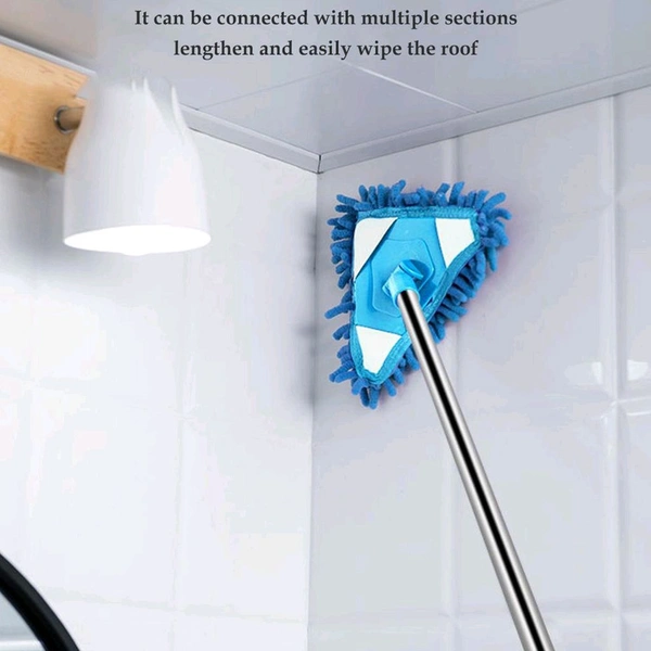 Stainless Steel Adjustable 360° Triangle Mop – The Ultimate Cleaning Companion! Effortless Cleaning for Every Surface