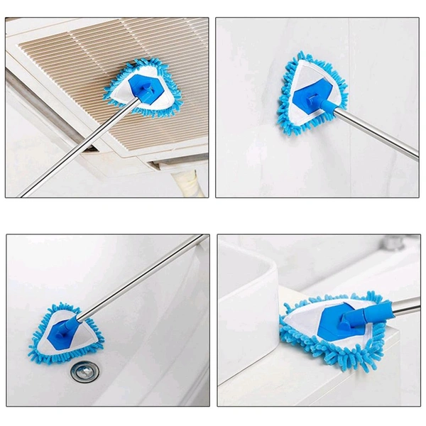 Stainless Steel Adjustable 360° Triangle Mop – The Ultimate Cleaning Companion! Effortless Cleaning for Every Surface