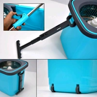 QUICK SPIN MOP PLASTIC SPIN, BUCKET FLOOR CLEANING, EASY WHEELS & BIG BUCKET, FLOOR CLEANING MOP WITH BUCKET 