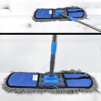 Wet and Dry Cotton Pad Floor Mop with Long Aluminium Handle, Wet and Dry Floor Mop (1 Pc / Large)