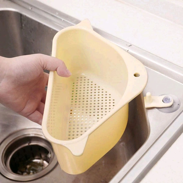 Multi Functional Triangular Drain Shelf Sink Storage Rack Kitchen Sucker Storage Holder - Multicolor (Pack Of 2) - 2
