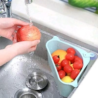 Multi Functional Triangular Drain Shelf Sink Storage Rack Kitchen Sucker Storage Holder - Multicolor (Pack Of 2) - 2