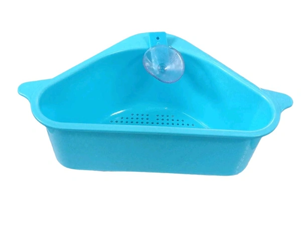 Multi Functional Triangular Drain Shelf Sink Storage Rack Kitchen Sucker Storage Holder - Multicolor (Pack Of 2) - 2