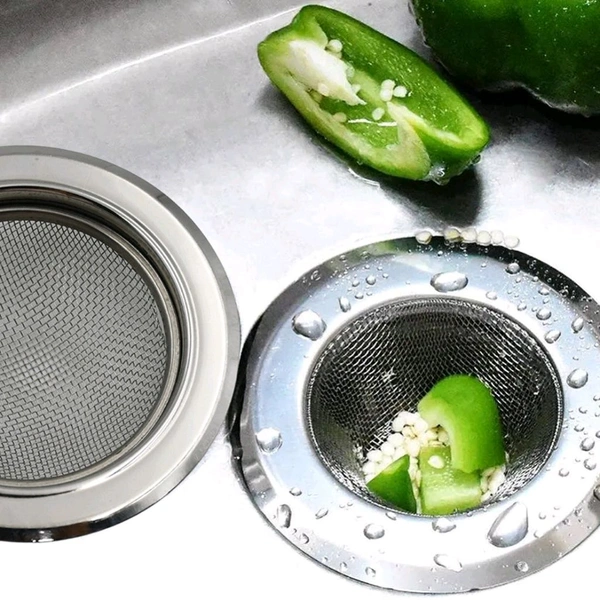 Medium Size Stainless Steel Sink Strainer Kitchen Drain Basin Filter Stopper Drainer
