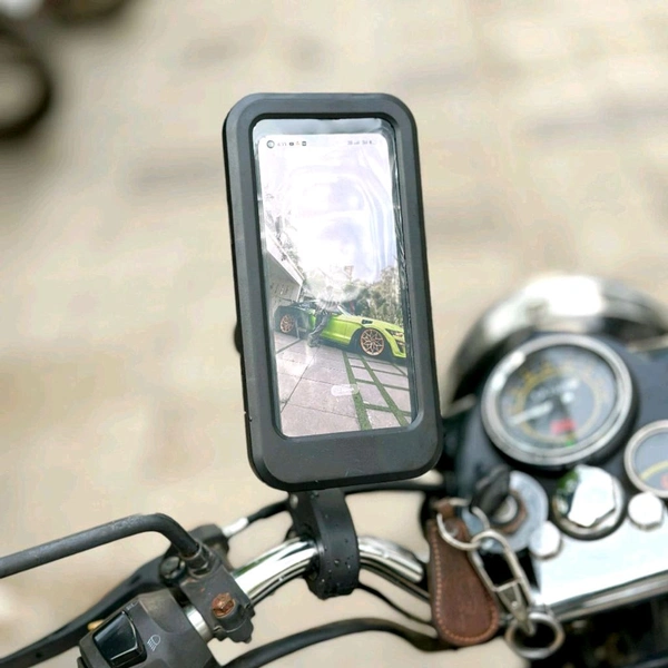 Waterproof 360° Rotating Bike & Motorcycle Phone Holder with Touchscreen Compatibility
