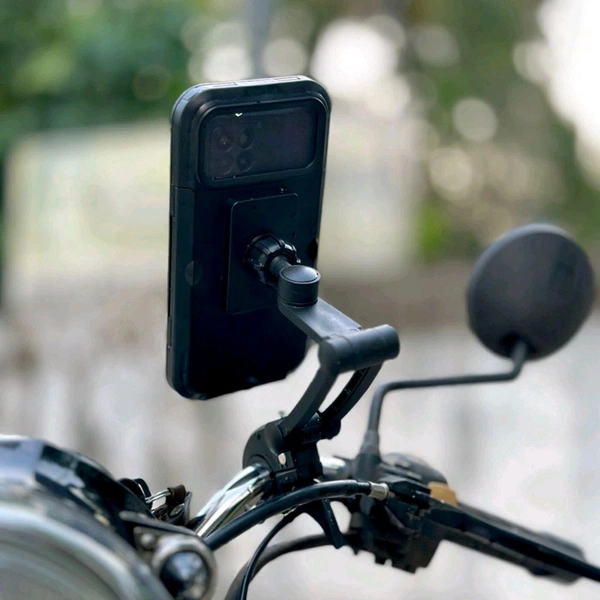 Waterproof 360° Rotating Bike & Motorcycle Phone Holder with Touchscreen Compatibility
