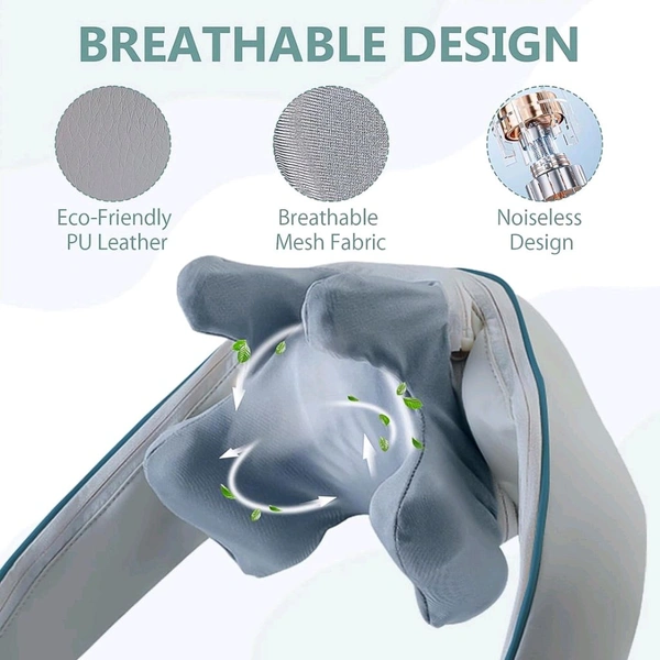 Neck & Shoulder Massagers with Heat, Electric Rechargeable Deep Tissue Kneading Massage Machine, Shiatsu Neck and Back Massager Massage Gifts for Men Women (1 Pc)