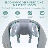 Neck & Shoulder Massagers with Heat, Electric Rechargeable Deep Tissue Kneading Massage Machine, Shiatsu Neck and Back Massager Massage Gifts for Men Women (1 Pc)