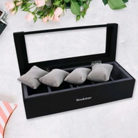 Style Fresh and Simple Girl Earrings Plate Jewellery Box Earrings Ring Multi-function Jewellery Storage Box
