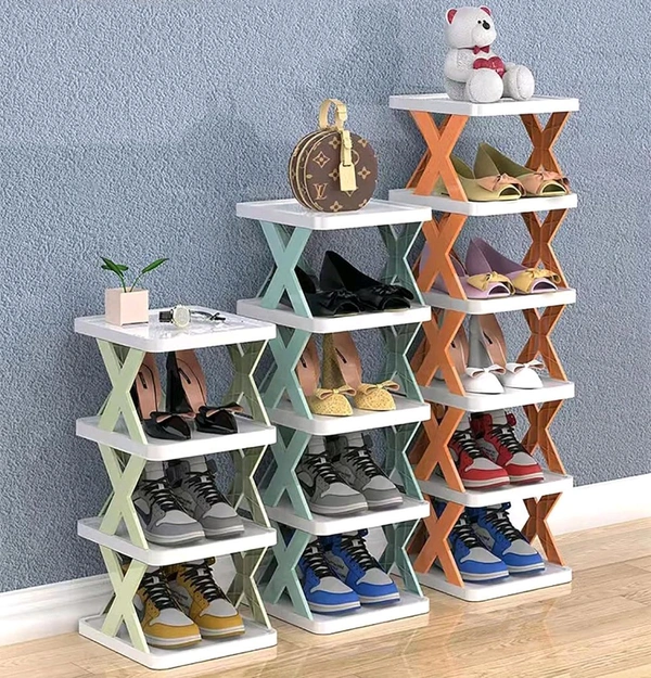 4-Layer Shoe Rack Stand – Space-Saving Shoe Organizer for Small Spaces, Closets & Entryways