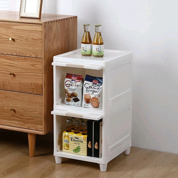 Multipurpose Storage Cabinet, Storage Solutions plastic drawers || Multi Layer Wardrobe Storage Drawers || Foldable Multipurpose Drawer Units For Kitchen, Bathroom, Bedroom, Cloth (2 Layer)
