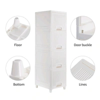 Multipurpose Storage Cabinet, Storage Solutions plastic drawers || Multi Layer Wardrobe Storage Drawers || Foldable Multipurpose Drawer Units For Kitchen, Bathroom, Bedroom, Cloth (4 Layer)
