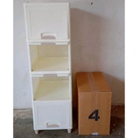 Multipurpose Storage Cabinet, Storage Solutions plastic drawers || Multi Layer Wardrobe Storage Drawers || Foldable Multipurpose Drawer Units For Kitchen, Bathroom, Bedroom, Cloth (4 Layer)
