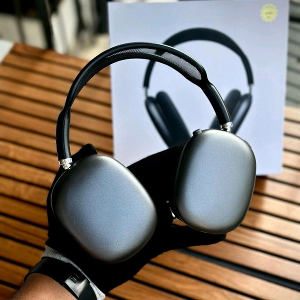Headphones MAX 2 – Premium Wireless Bluetooth Headphones with Deep Bass, Active Noise Cancellation, and Carry Case - Black, 1 Month Cybzone Warranty