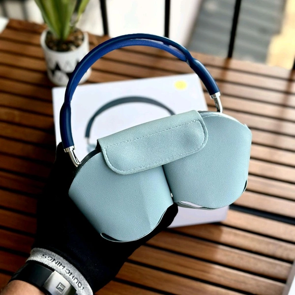 Headphones MAX 2 – Premium Wireless Bluetooth Headphones with Deep Bass, Active Noise Cancellation, and Carry Case - Blue, 1 Month Cybzone Warranty