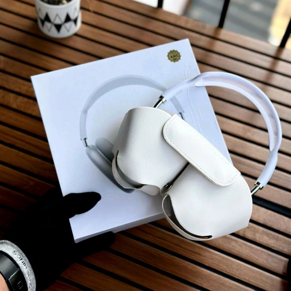 Headphones MAX 2 – Premium Wireless Bluetooth Headphones with Deep Bass, Active Noise Cancellation, and Carry Case - White, 1 Month Cybzone Warranty