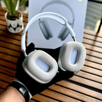Headphones MAX 2 – Premium Wireless Bluetooth Headphones with Deep Bass, Active Noise Cancellation, and Carry Case - White, 1 Month Cybzone Warranty