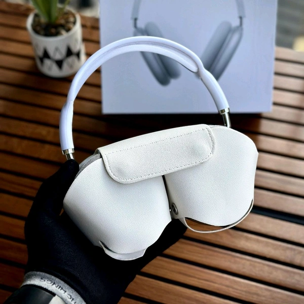 Headphones MAX 2 – Premium Wireless Bluetooth Headphones with Deep Bass, Active Noise Cancellation, and Carry Case - White, 1 Month Cybzone Warranty