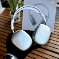 Headphones MAX 2 – Premium Wireless Bluetooth Headphones with Deep Bass, Active Noise Cancellation, and Carry Case - White, 1 Month Cybzone Warranty