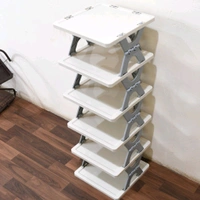Smart Shoe Rack with 6 Layer Shoes Stand Multifunctional Entryway Foldable & Collapsible Door Shoe Rack Free Standing Heavy Duty Plastic Shoe Shelf Storage Organizer Narrow Footwear Home (Mix Color)
