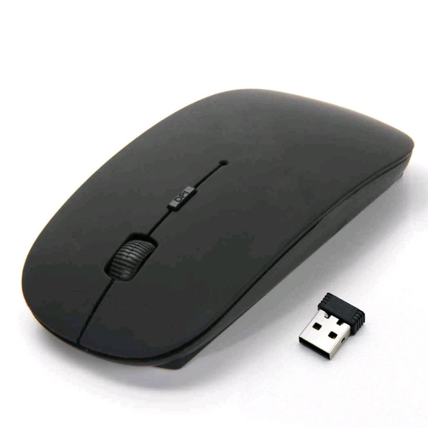 Slim Cordless Computer Mouse with Nano USB Receiver, 3 Adjustable DPI Portable Optical Wireless Computer Mice
