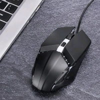 USB Wired Mouse, Ergonomic Design Gaming Mouse, Colorful Luminous Optical Mouse 4D, 4-Buttons, High Performance PC Gaming Mouse Adjustable DPI 800 / 1200 / 1600 (1 Pc)