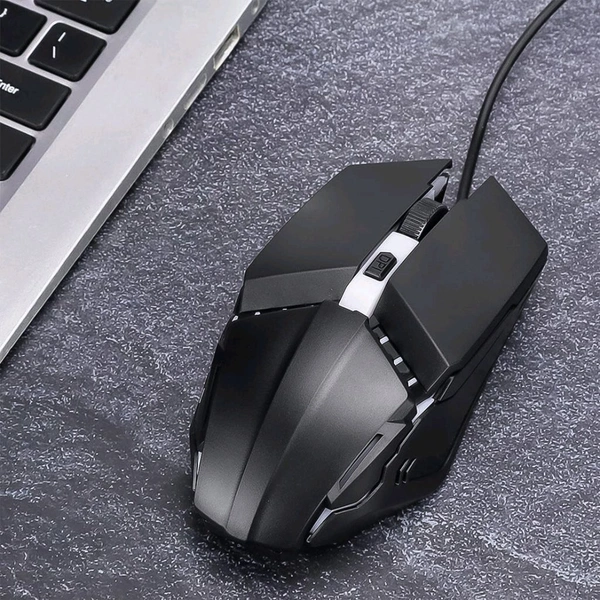 USB Wired Mouse, Ergonomic Design Gaming Mouse, Colorful Luminous Optical Mouse 4D, 4-Buttons, High Performance PC Gaming Mouse Adjustable DPI 800 / 1200 / 1600 (1 Pc)