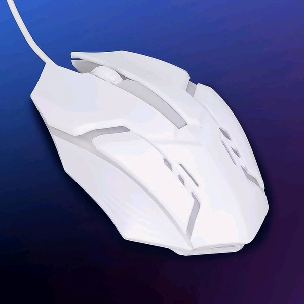 USB Wired Mouse, Ergonomic Design Gaming Mouse, Colorful / Lighting Luminous Optical Mouse, High Performance PC Gaming Mouse 1200 DPI, X1 (1 Pc / Wihte)