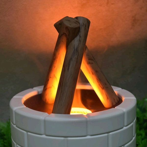 Bonfire Shaped Diffuser Essential Oil Diffuser Multi Function Flame Oil Diffuser for Yoga Office SPA | 1 Flame Diffuser Humidifier 1 Data Cable (1 Pc)