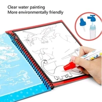 Magic Water Quick Dry Book Water Coloring Book Doodle with Magic Pen Painting Board - Pack Of 1