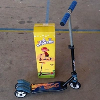 Basic Kids Ride On Leg Push Scooter for Boys and Girls (4 - 8 Years Old Kids) Foldable Scooter Cycle with Height Adjustment for Boys and Girls Multicolor (1 Pc / 3 Wheel) 

