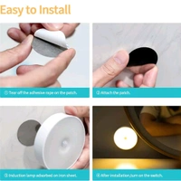 Wireless Battery Operated LED Motion Sensor Wall Light for Hallway, Wardrobe, Basement, Cupboard, Garage (Multicolor)  - Pack Of 1