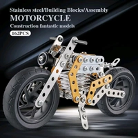 Metal DIY Bike Building Blocks for Kids | Educational & Learning Blocks for Kids | Creative Mechanical Construction Engineering Kit 8+ 