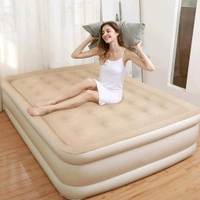 Portable Inflatable Bed Folding Lazy Bed Collapsible Three-layer Airbag Strong Pressure Resistance For Travel Or Home Use, Air Mattress Plush Top Surface Blow Up Bed for Home & Camping (190x100x40 Cm / 1 Pc) - Prepaid Orders Only Accepted!