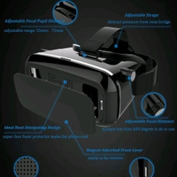 VR Pro Virtual Reality 3D Glasses Headset with Adjustable Lenses & Comfortable Fit – Immersive Experience for Gaming & Movies