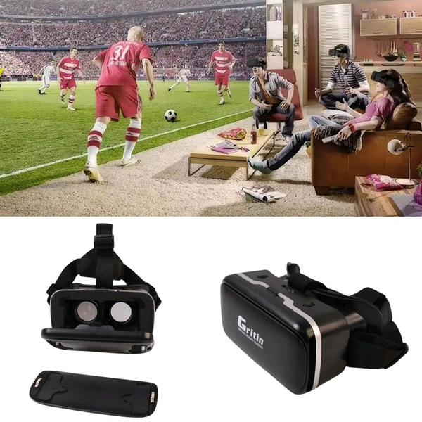 VR Virtual Reality 3D Glasses Headset, 3d VR Headset Compatible with iPhone & Android Virtual Reality VR Goggles For 3D VR Movies Video Games (1 Pc)