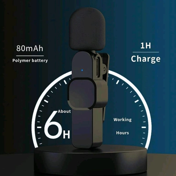 Intelligent Noise Cancelling Wireless Clip-On Microphone for Type-C & iPhone – AI VoiceShield, 164FT Range, Real-Time Sync