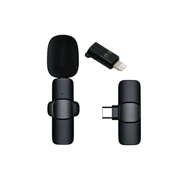 Intelligent Noise Cancelling Wireless Clip-On Microphone for Type-C & iPhone – AI VoiceShield, 164FT Range, Real-Time Sync