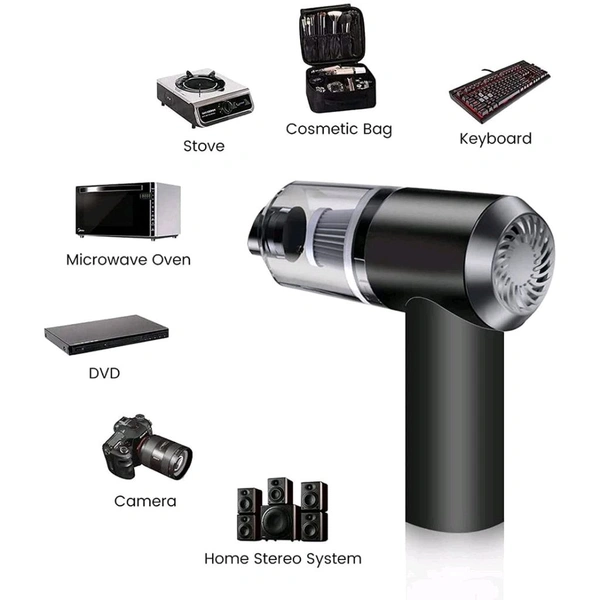  Vacuum Cleaner Dust Collection 2 in 1 Car Vacuum Cleaner 120W High-Power Handheld Wireless Vacuum Cleaner Home Car Dual-use Portable USB Rechargeable