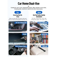  Vacuum Cleaner Dust Collection 2 in 1 Car Vacuum Cleaner 120W High-Power Handheld Wireless Vacuum Cleaner Home Car Dual-use Portable USB Rechargeable