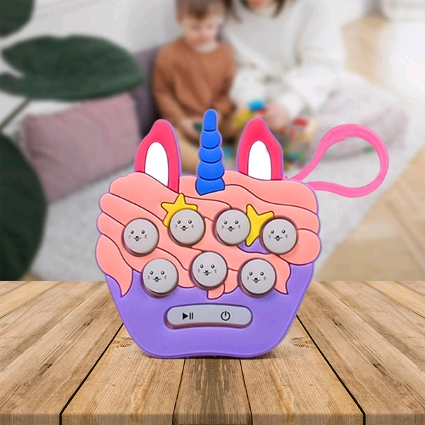 Mini Game Keychain, hack a Mole Memory Game, Light Up Game Sensory Toys, Mini Push Bubbles Game with Keychain & Music Game, Multiple Game Modes Fast Push Game Toddler Toys for 3+ Years (1 Pc)