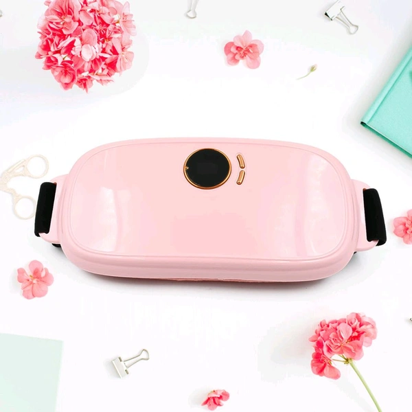 Rechargeable Smart Warm Palace Belt With Heating and vibrating Relieve Period Cramp Pain Menstrual Waist Belt for Cramp Period Care (1 Pc)